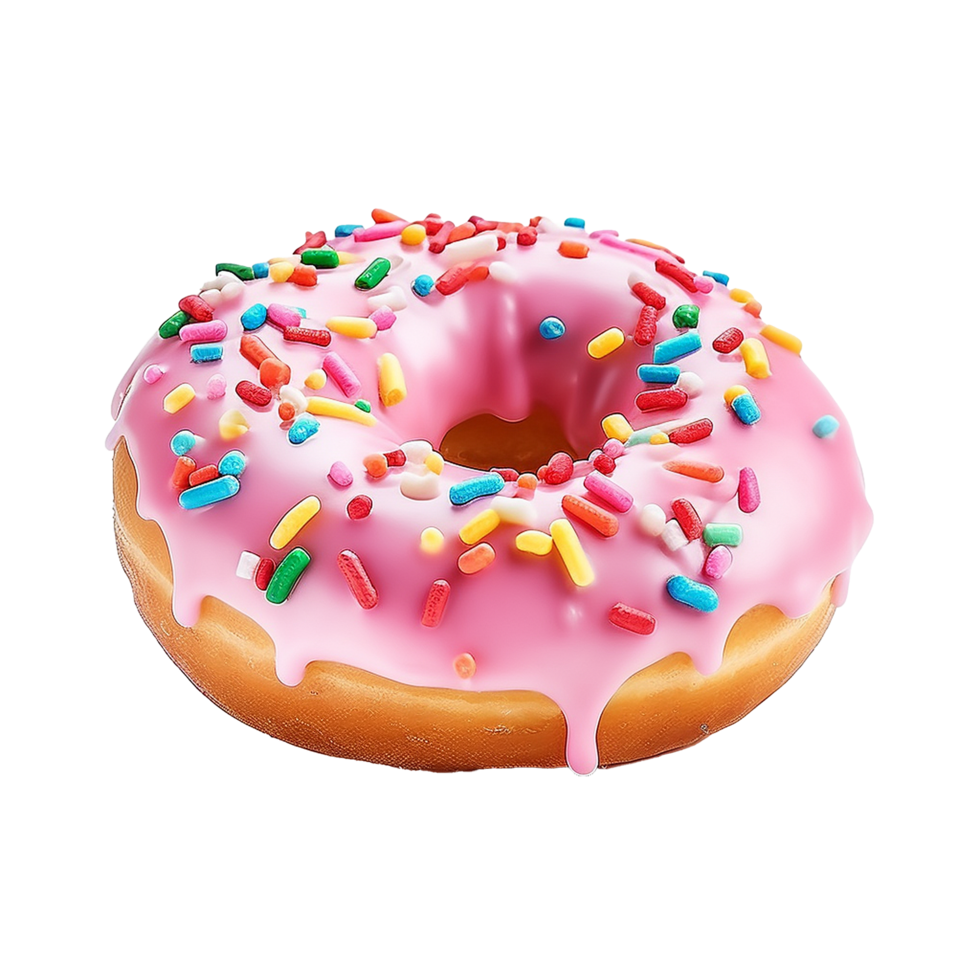AI generated Donut png isolated on transparent background