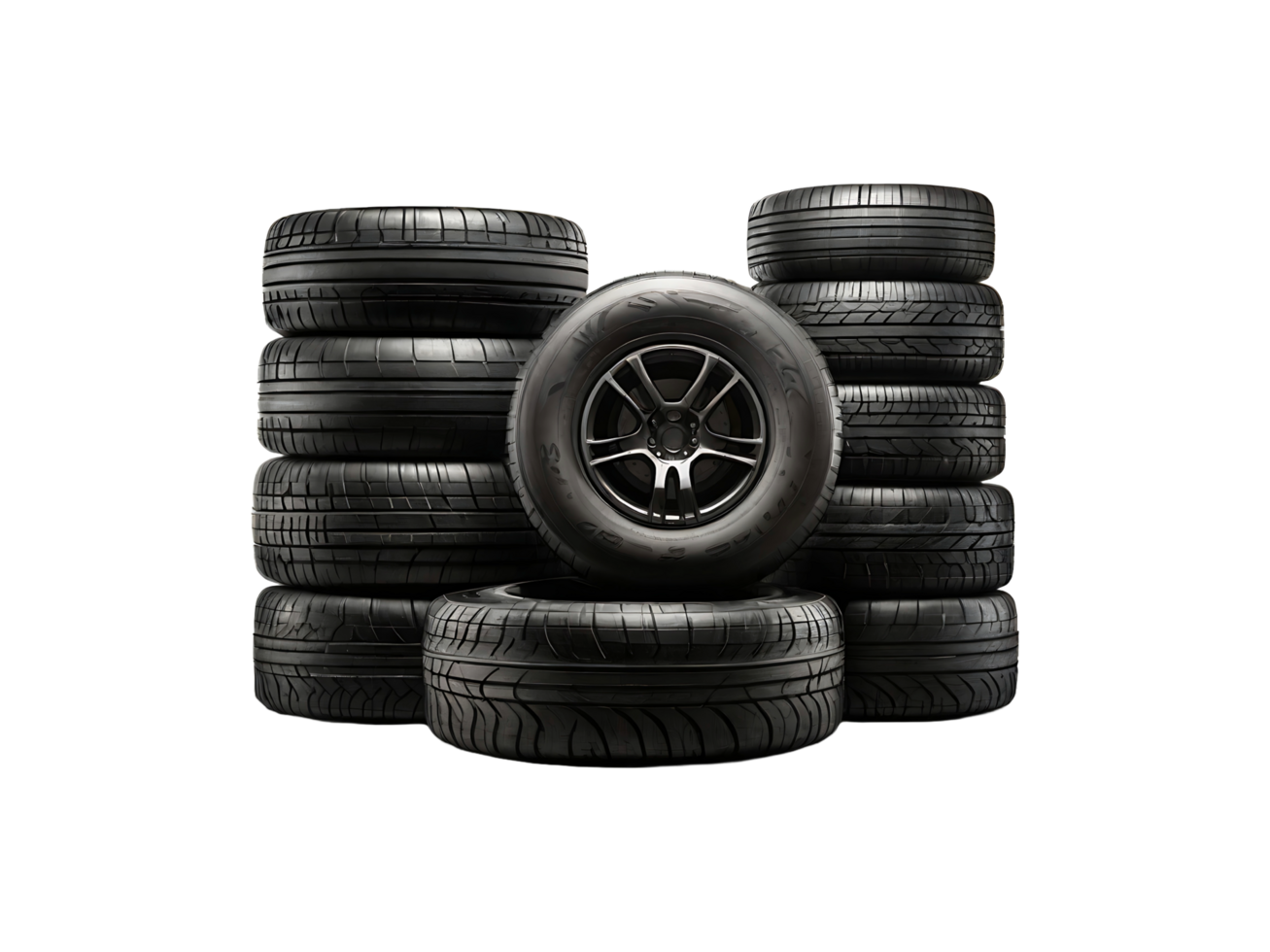 AI generated Tire up FREE PNG