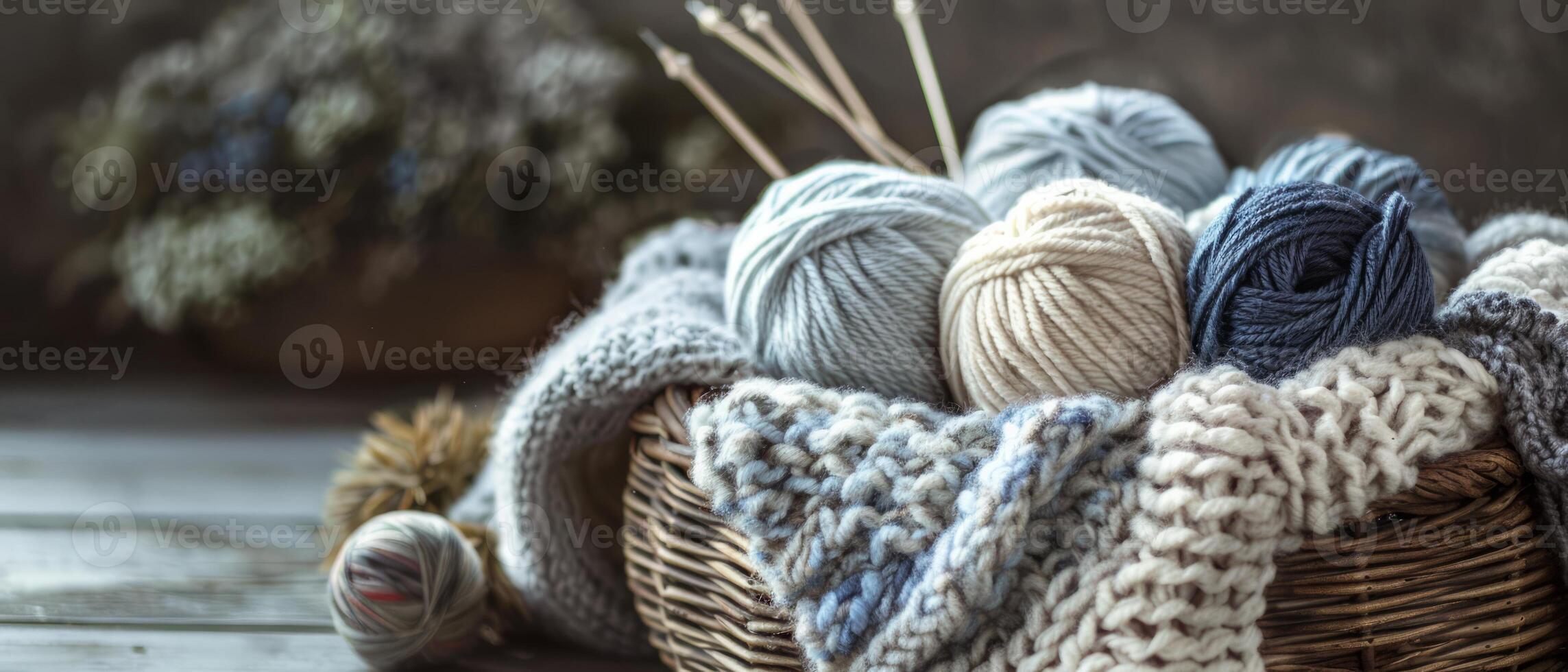 AI generated Weaving Wonders Exploring Patterns, Yarns, and Needles in Knitting photo