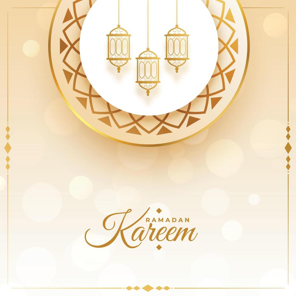 mandala decorative ramadan kareem eid festival background vector