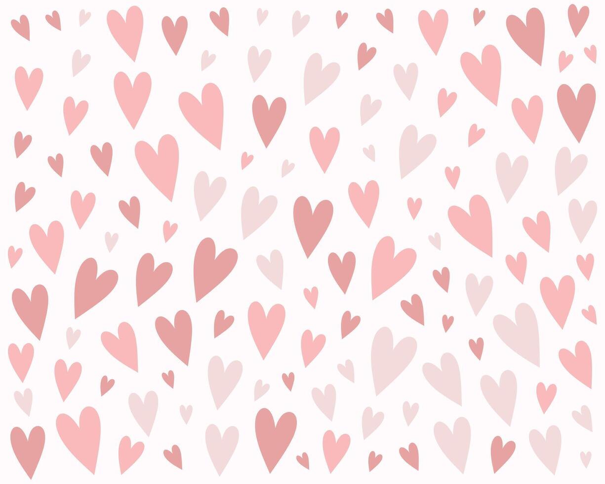 flat style lovely heart pattern backdrop a printable design vector