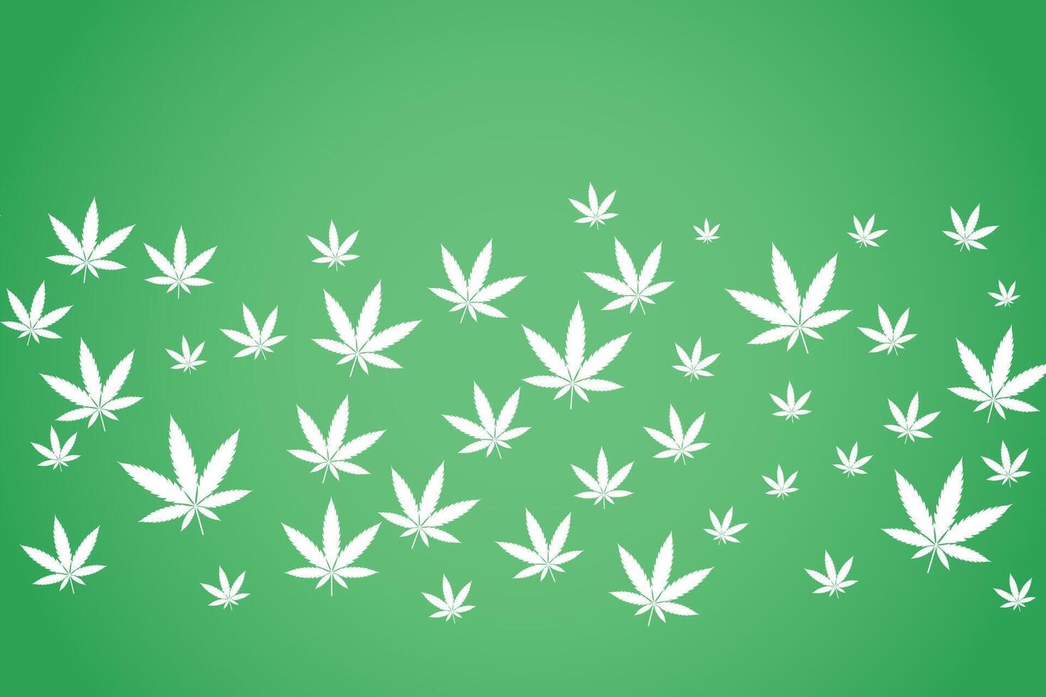 cannabis marijuana leaves pattern background vector