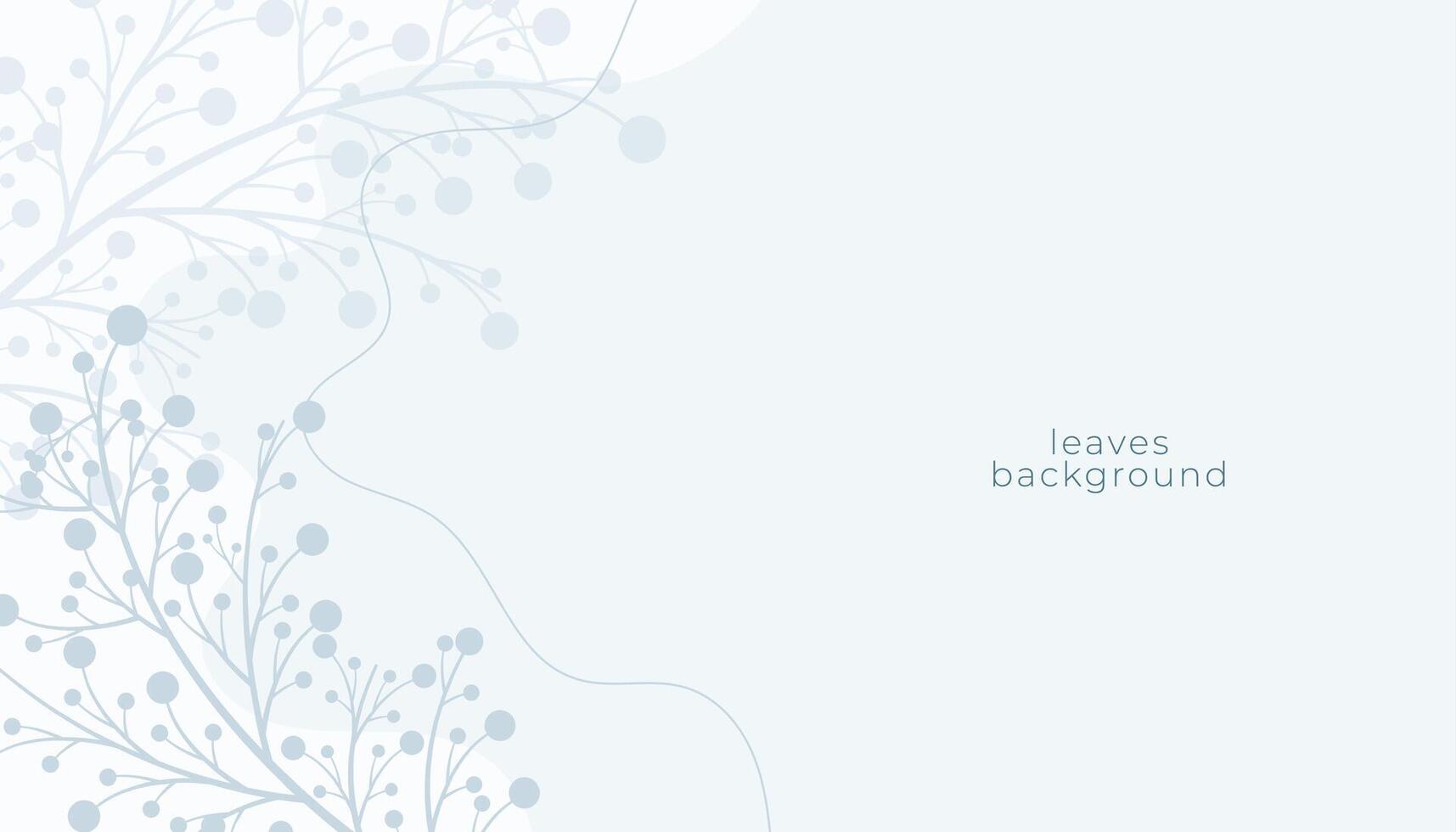 floral leaves on white background vector