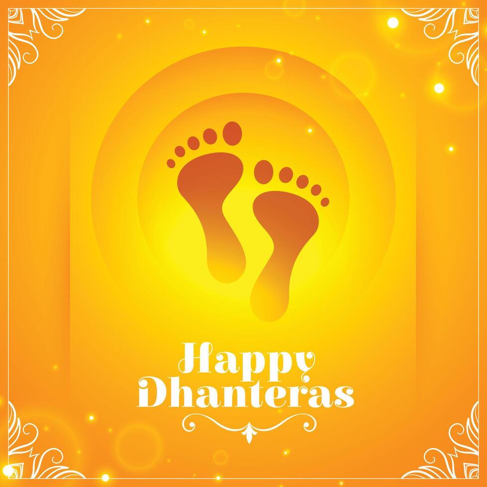 contento Dhanteras ocasión antecedentes para ganpati y laxmi puja vector