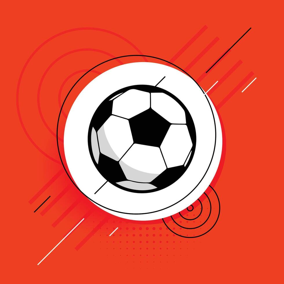 outdoor soccer ball background for sport championship vector