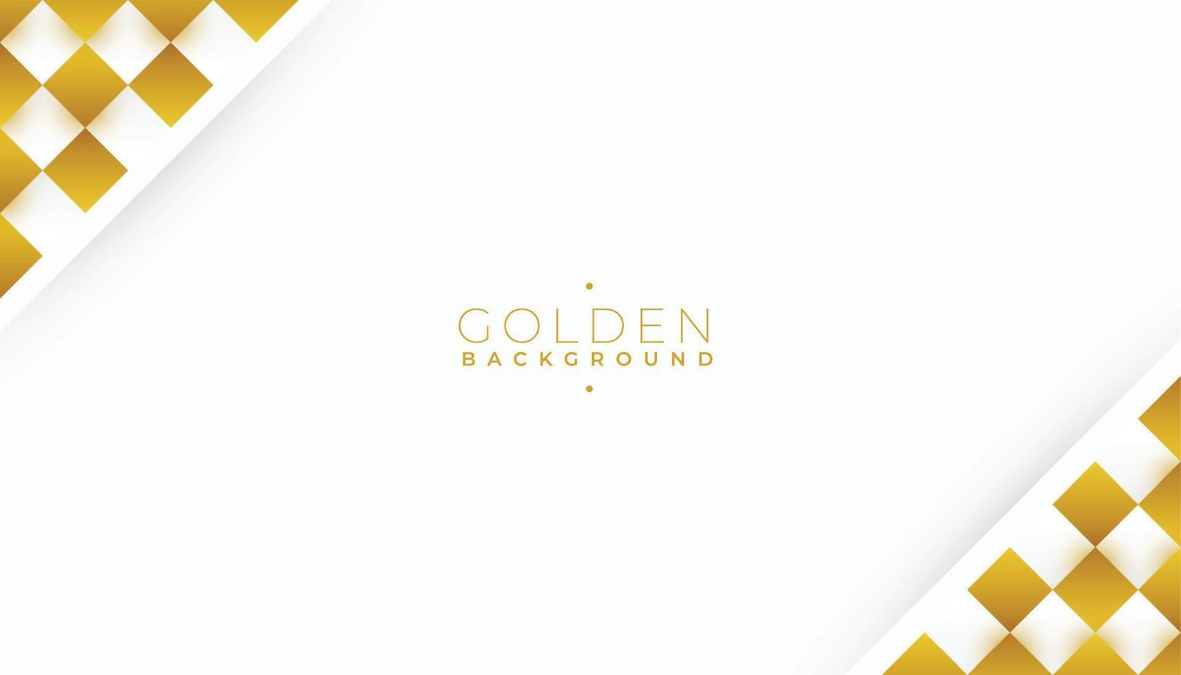 premium white elegant banner with abstract golden design vector