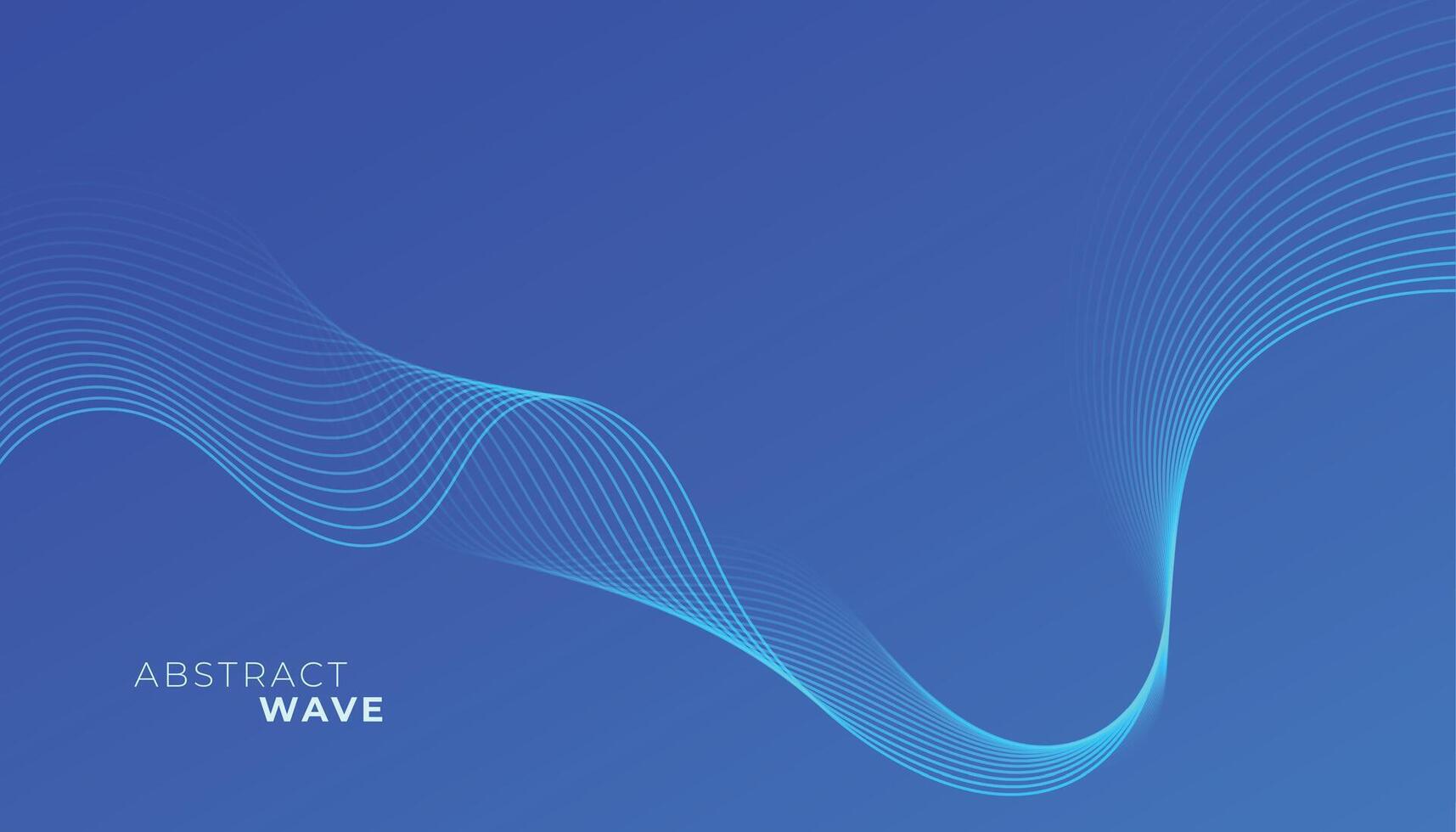 line style abstract wave with curvy and smooth movement background vector