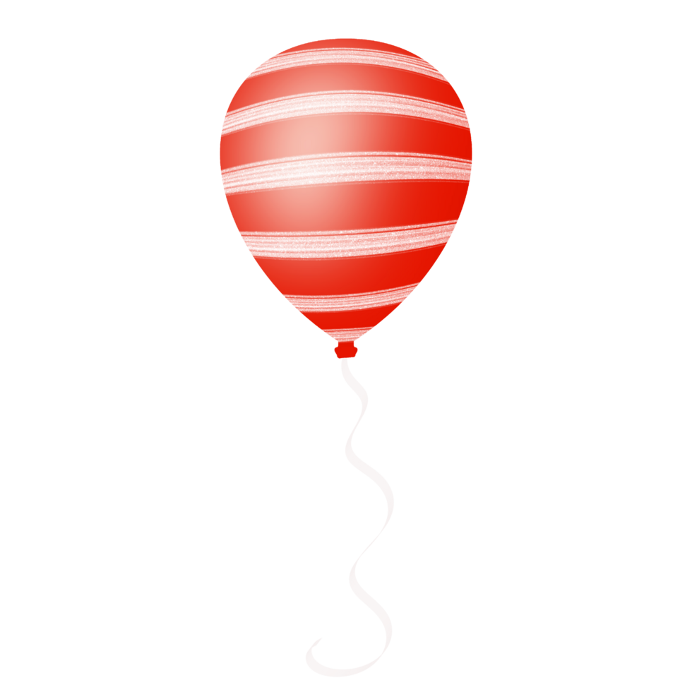 festa de aniversário balão vermelho png