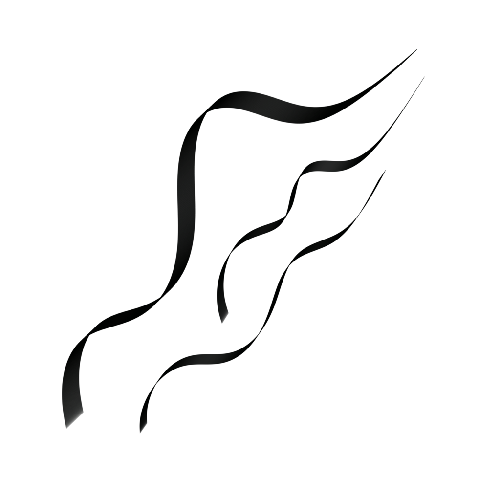 Black Ribbon Shape png
