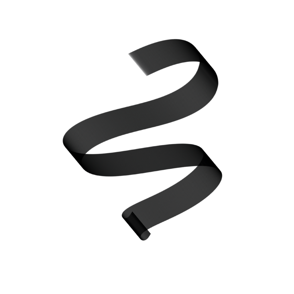 Black Ribbon Shape png