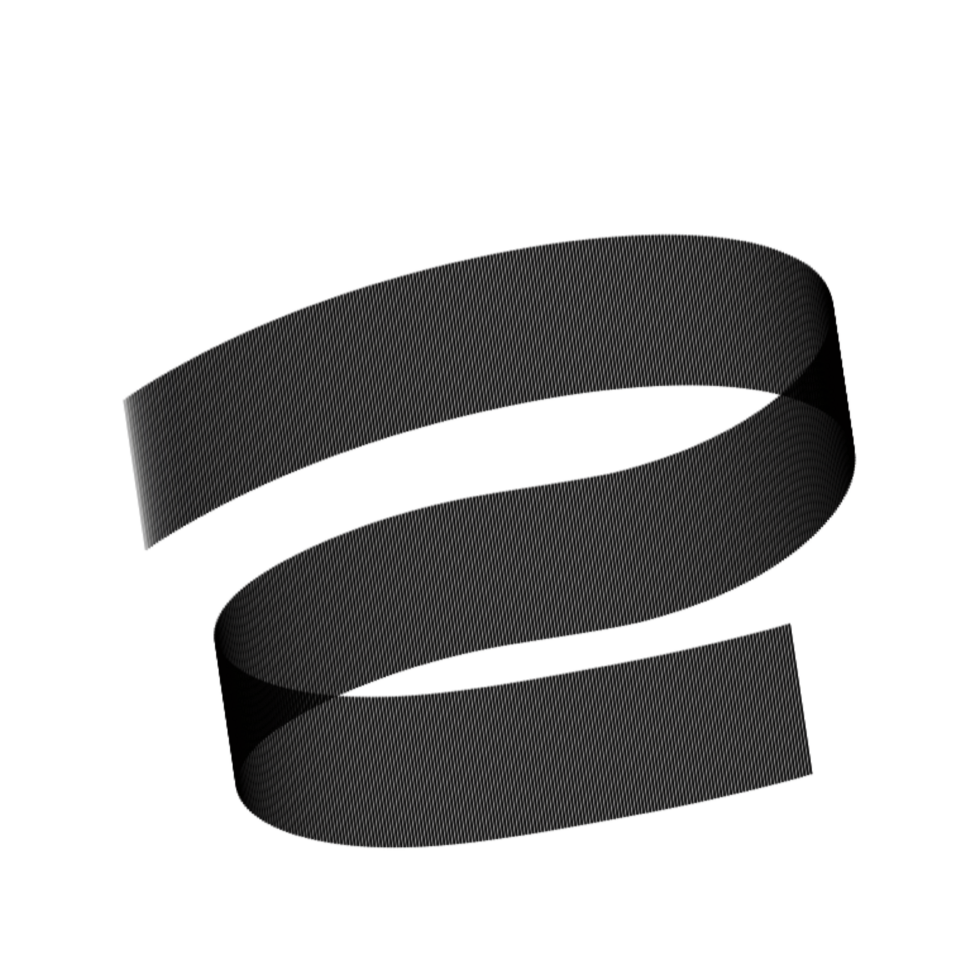 Black Ribbon Shape png