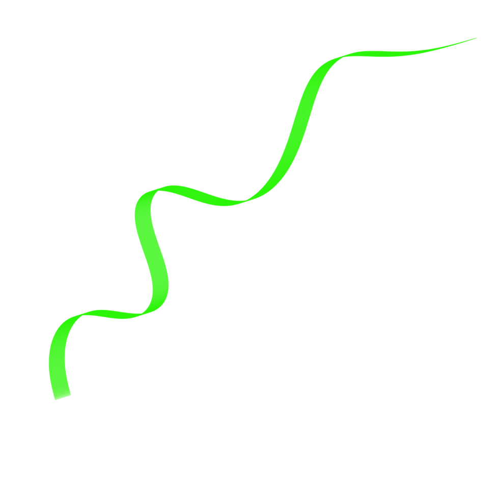 Green Ribbon Shape png