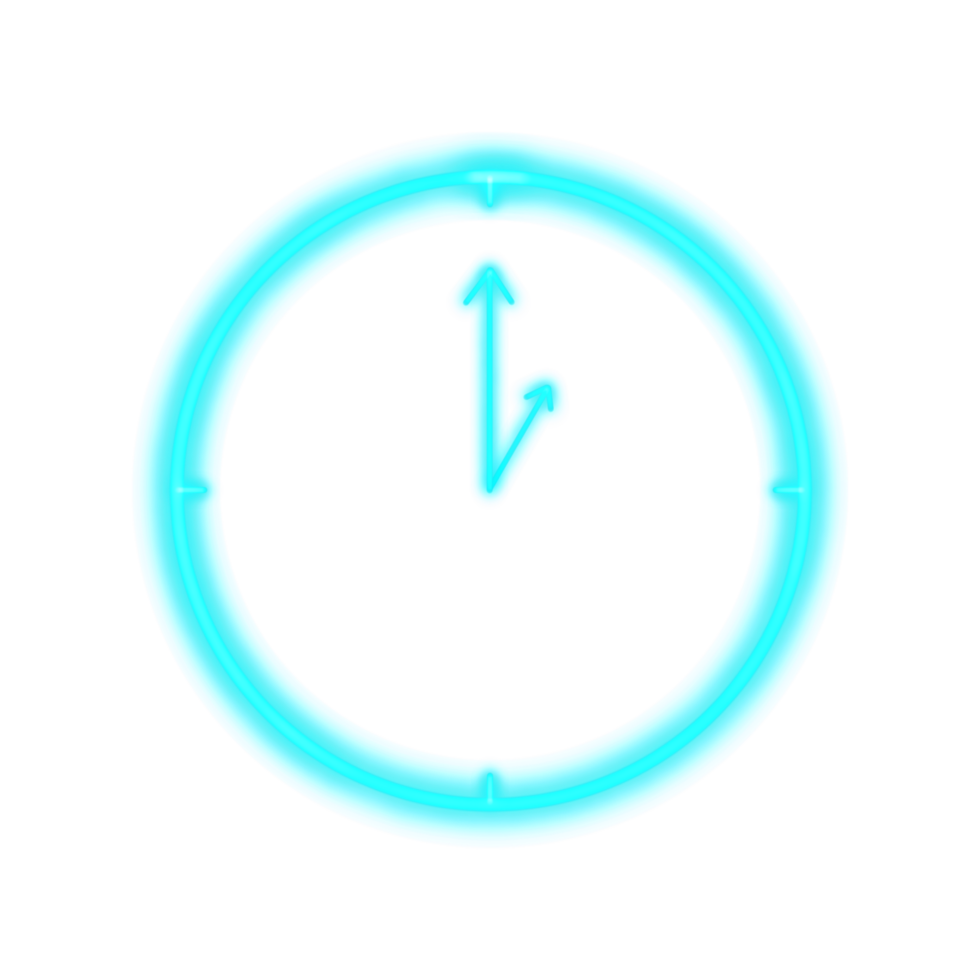One O'Clock Neon png