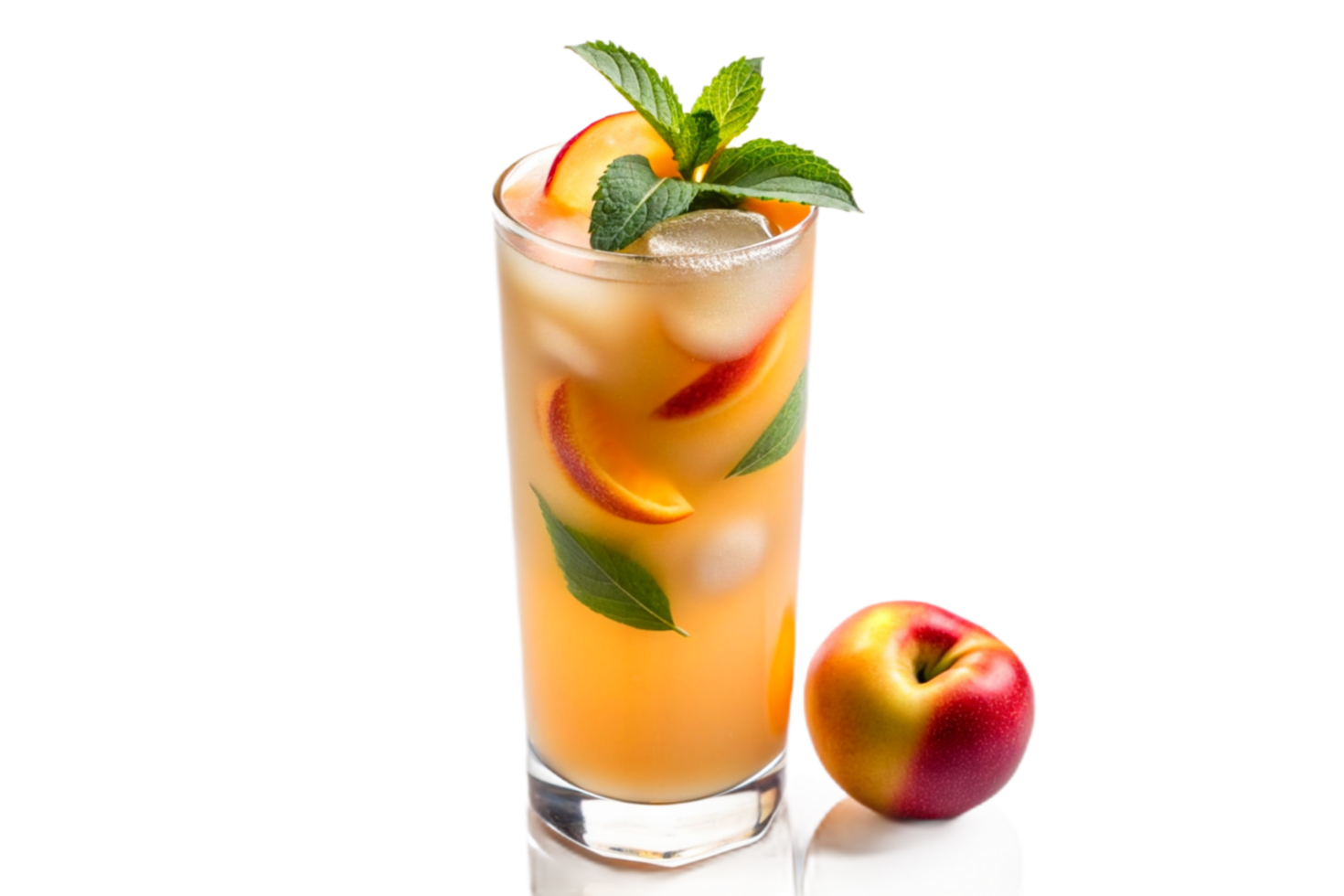 AI generated Peach Lemonade Juice png