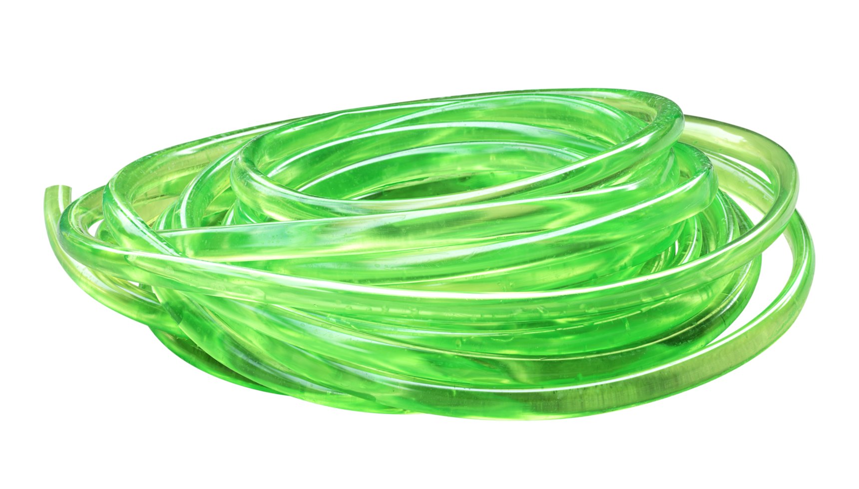 Green rubber tube png