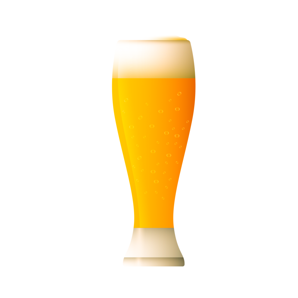 naturaliste verre avec Frais lumière du froid Bière dans grand encrassement gratuit png