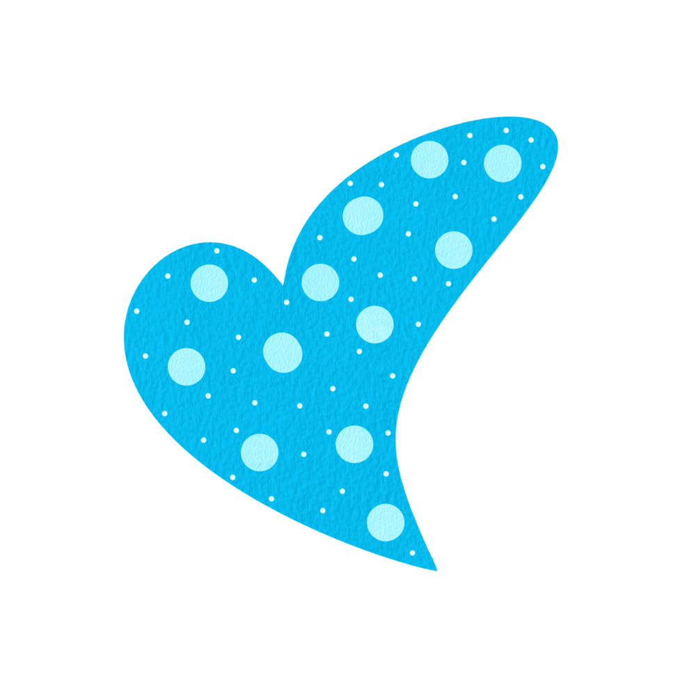 Abstract Cyan Heart png