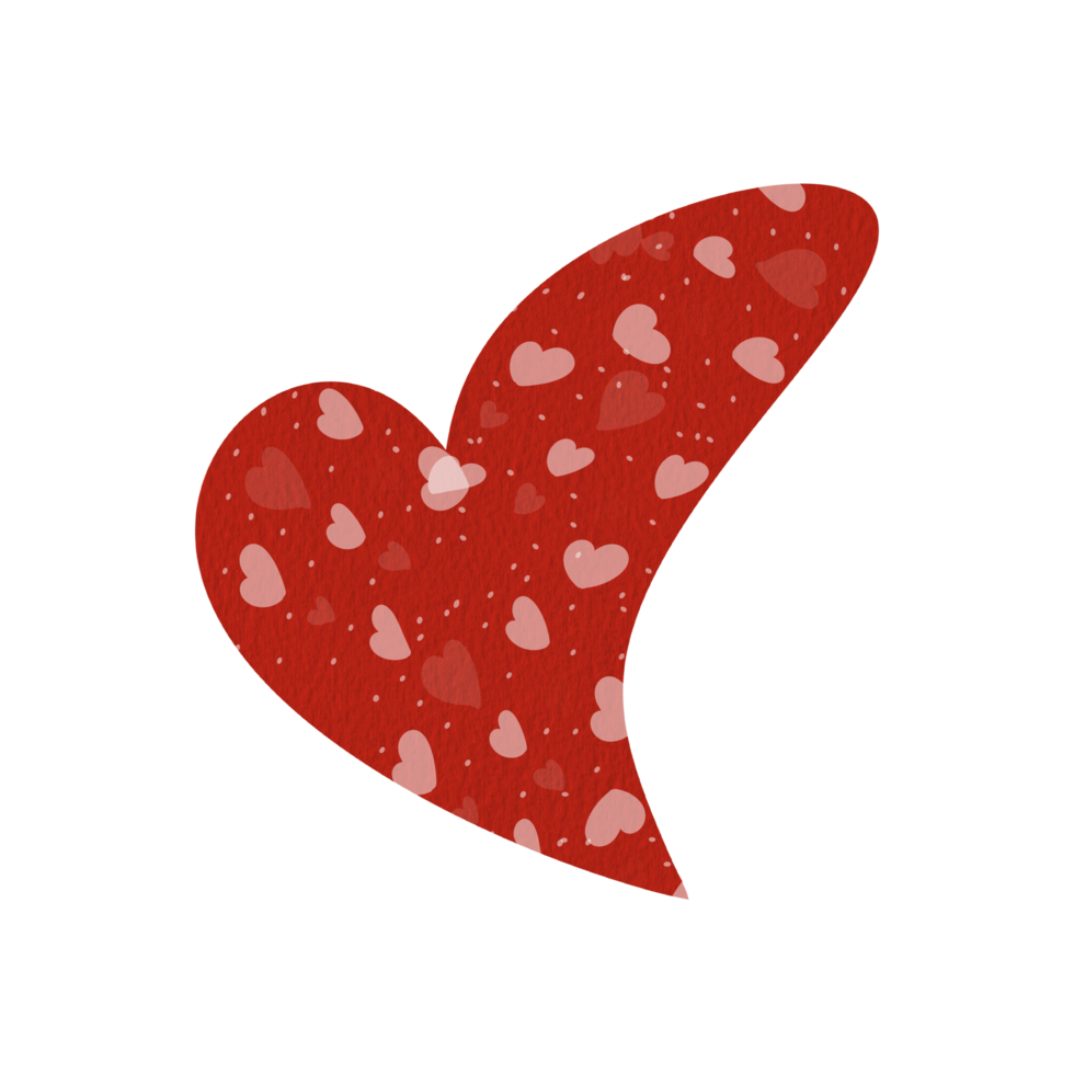Abstract Red Heart png