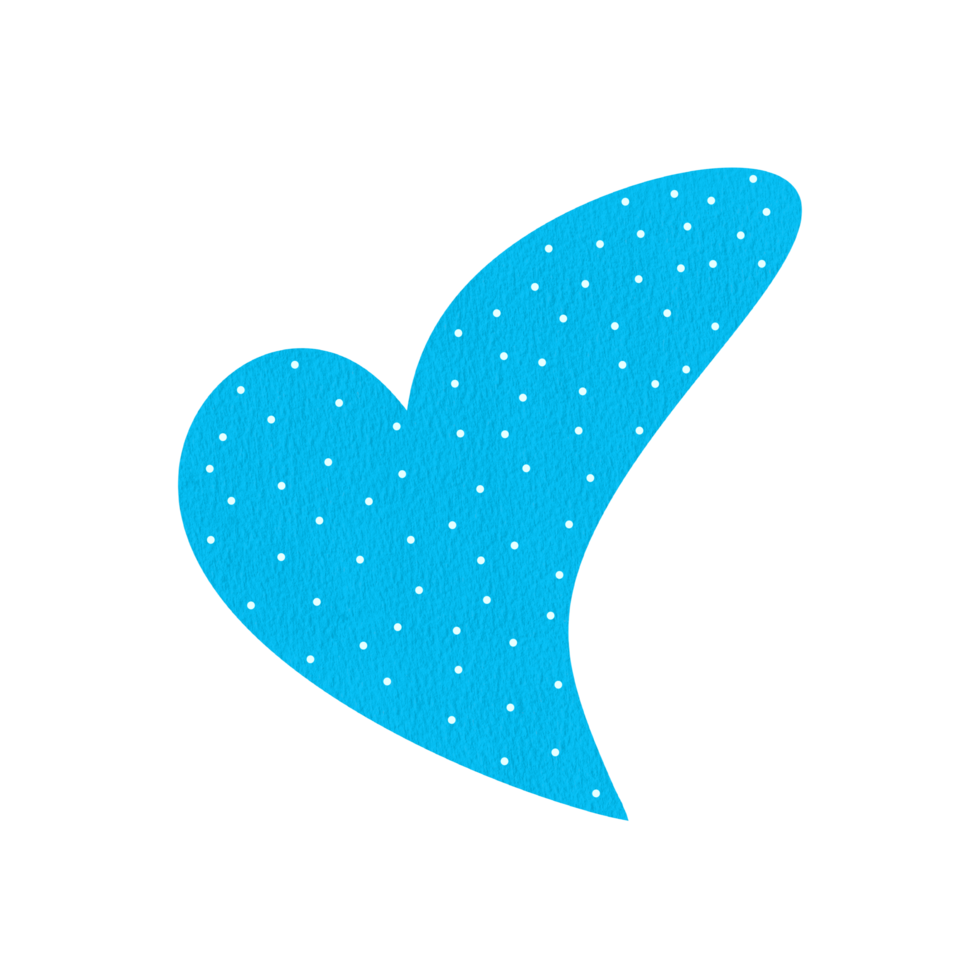 Abstract Cyan Heart png
