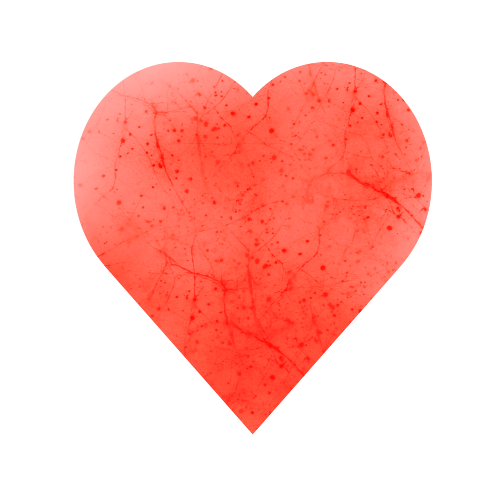 Watercolor Heart Paint png