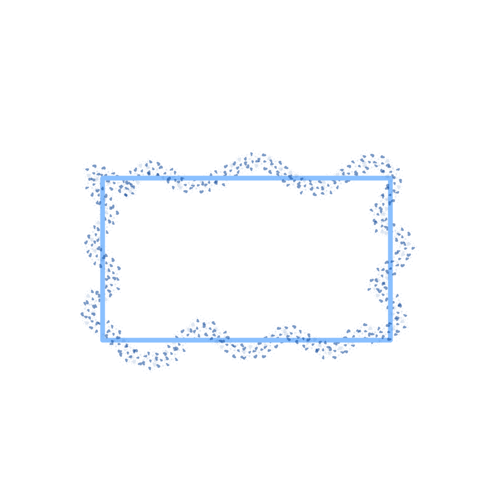 Abstract Hearts Border Frame png