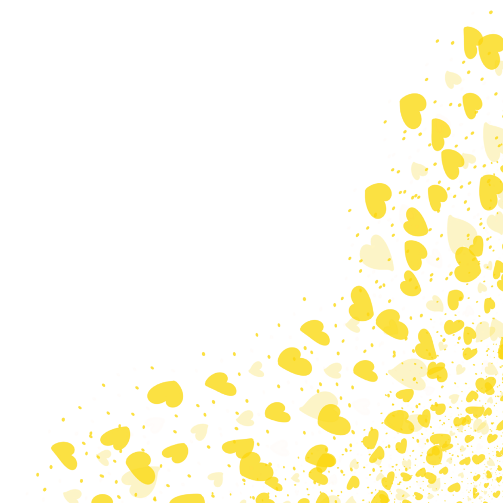 Abstract Hearts Corner png