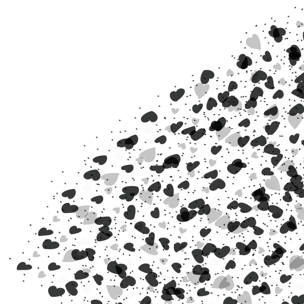 Abstract Hearts Corner png