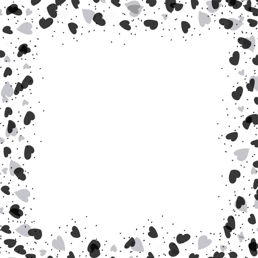 Abstract Hearts Frame png