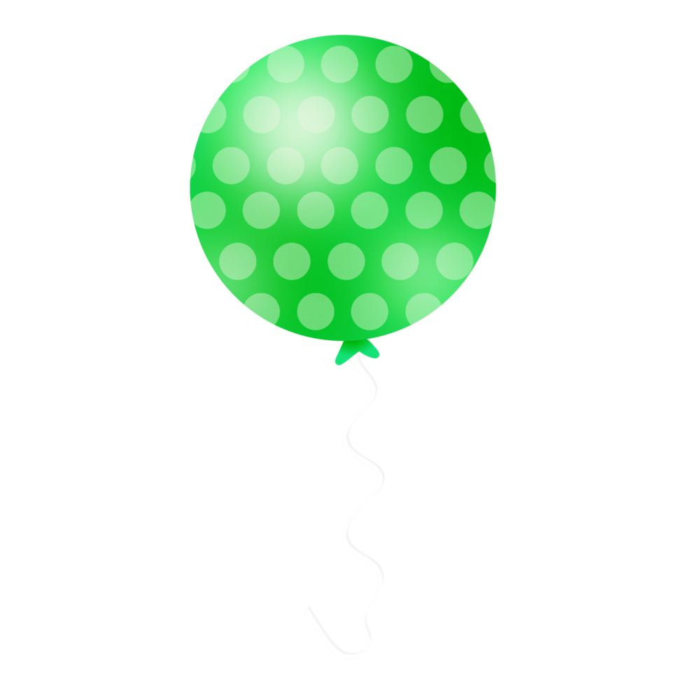 Realistic Green Balloon png