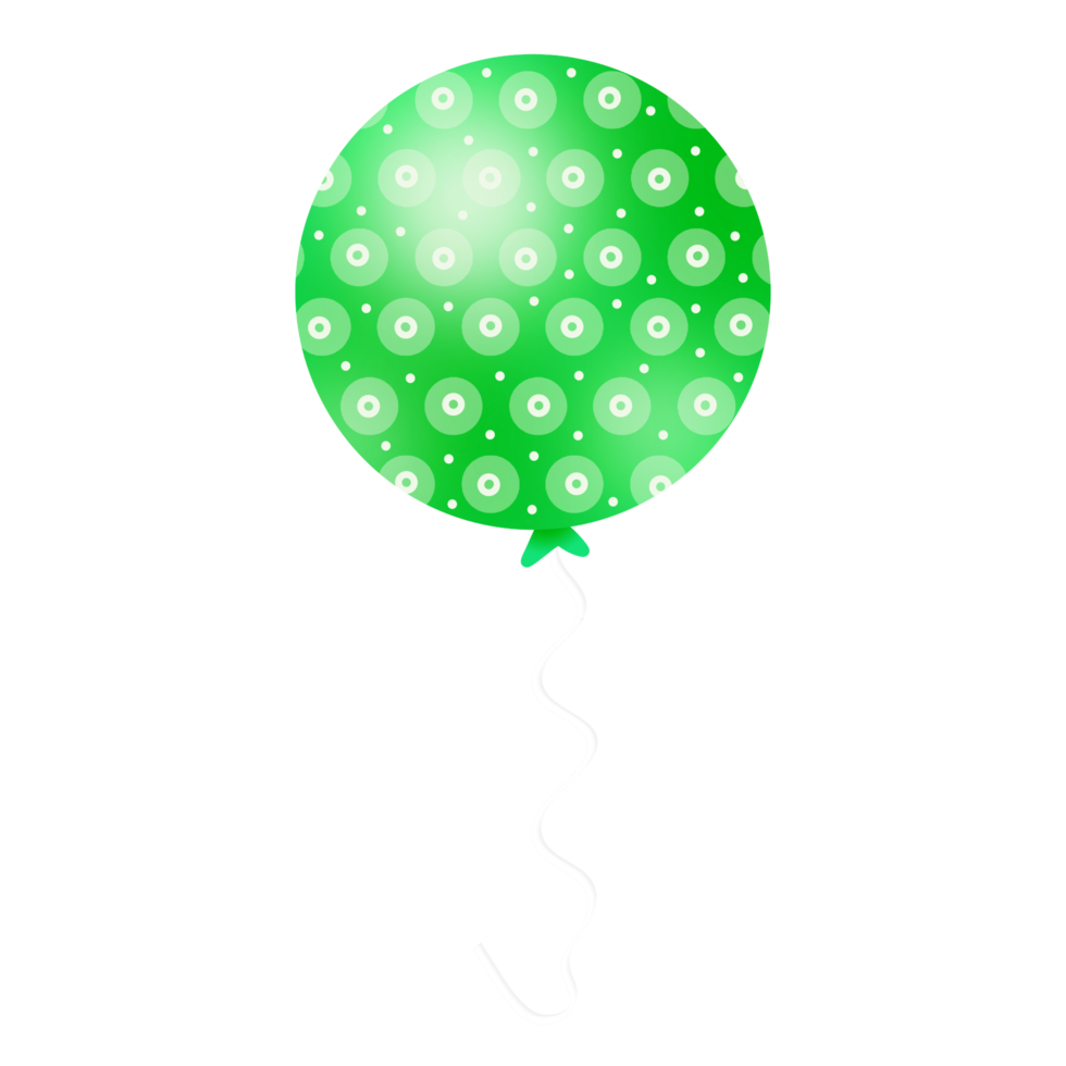 Realistic Green Balloon png