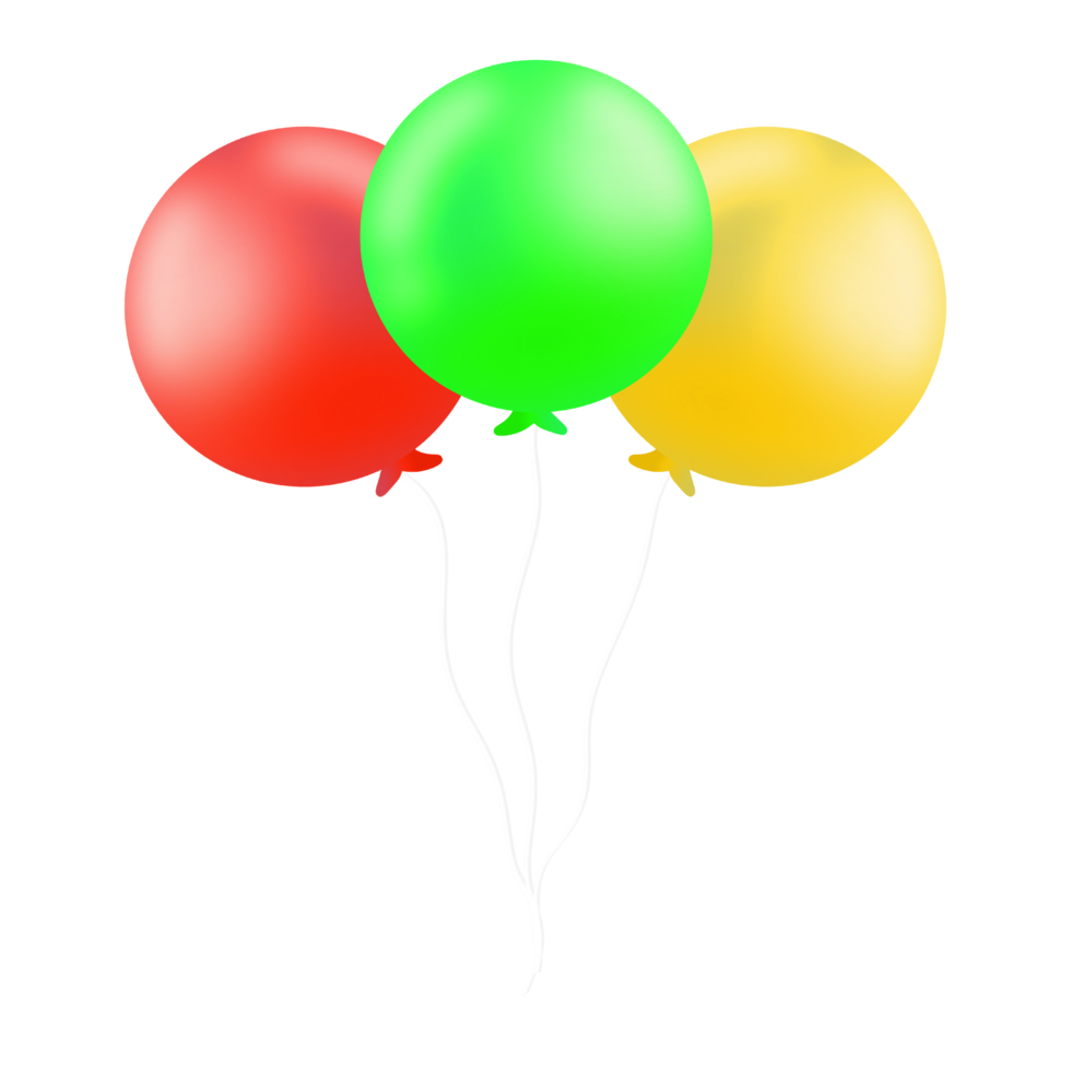 Realistic Party Balloons png