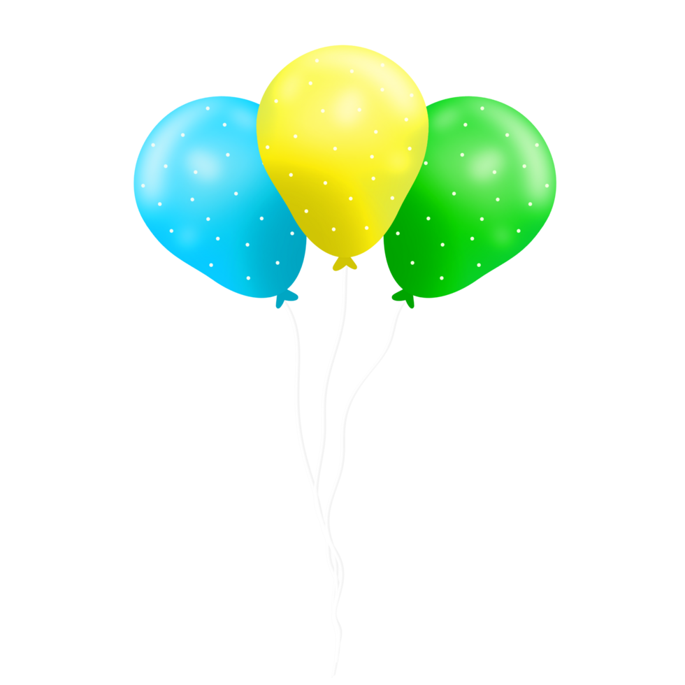 Realistic Party Balloons png