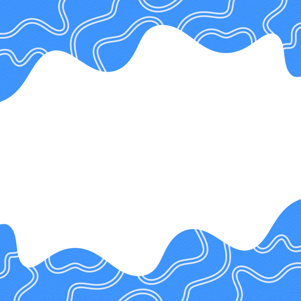 Abstract Wavy Frame Border png