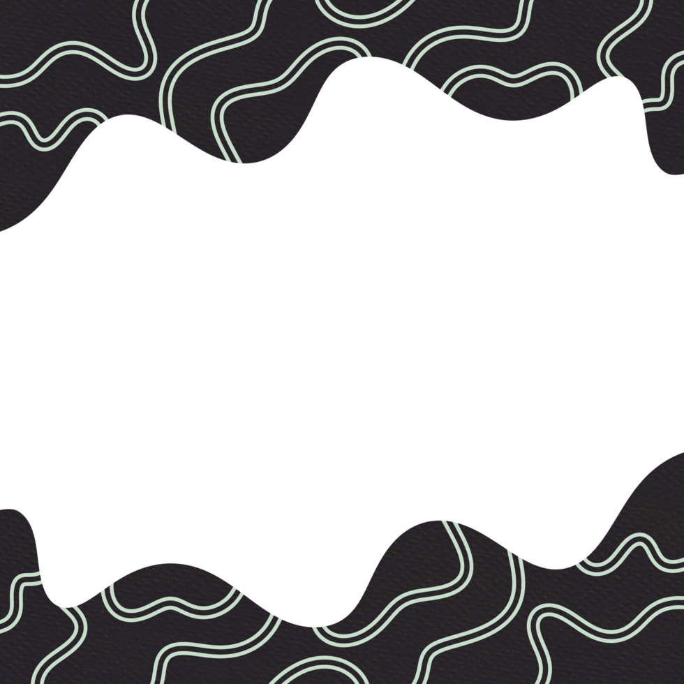 Abstract Wavy Frame Border png