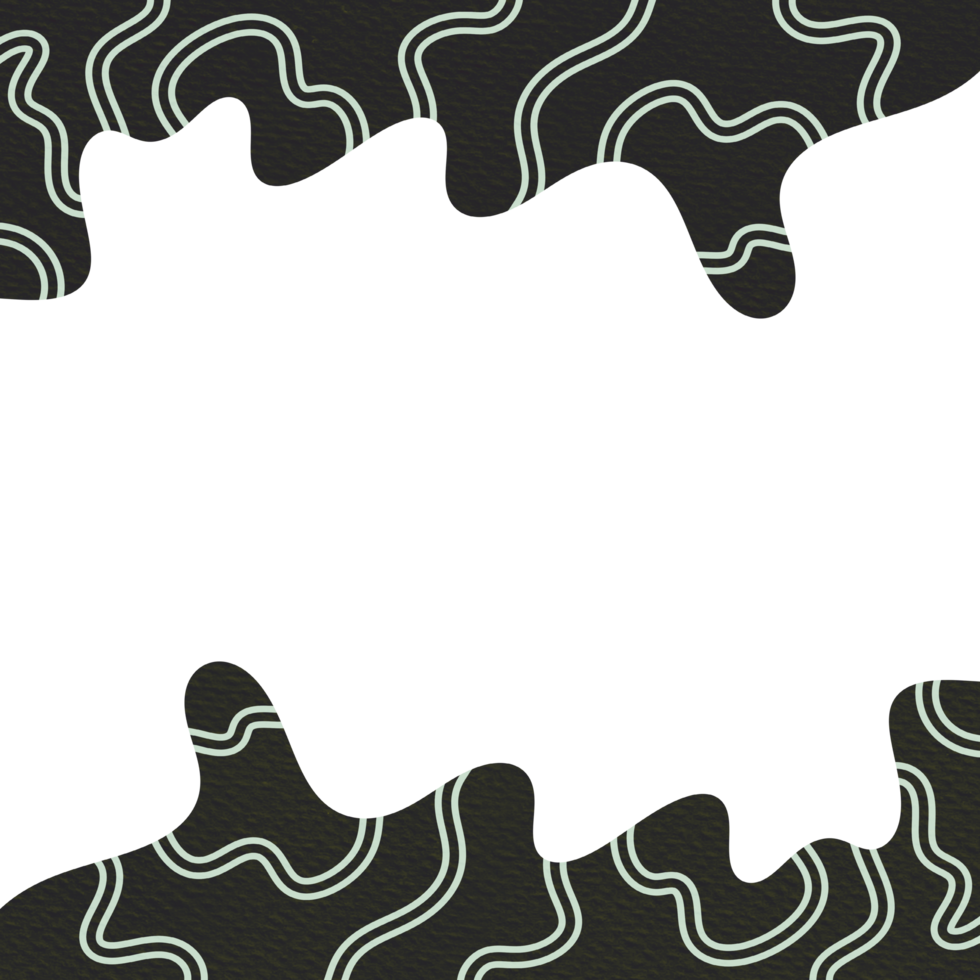 Abstract Wavy Frame Border png