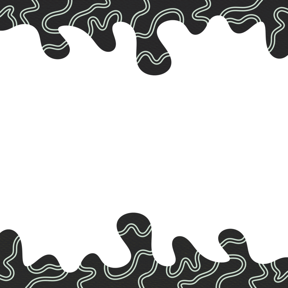 Abstract Wavy Frame Border png