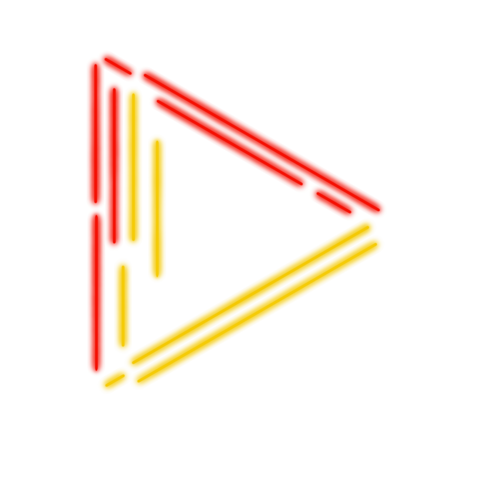 Neon Play Button png