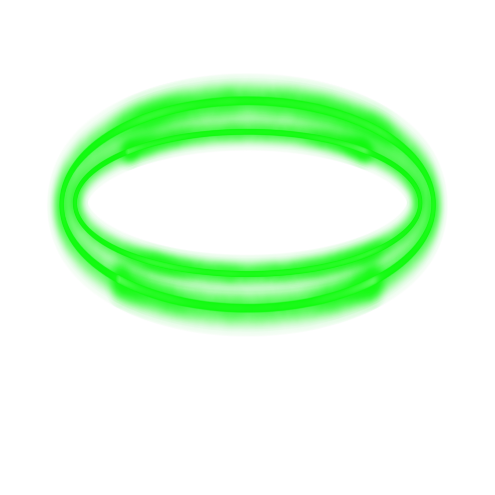 Green Neon Frame Banner png