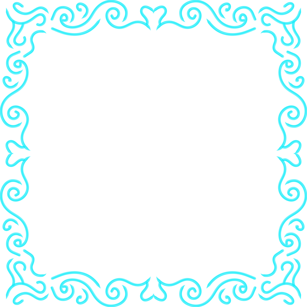 hand drawn floral frame png