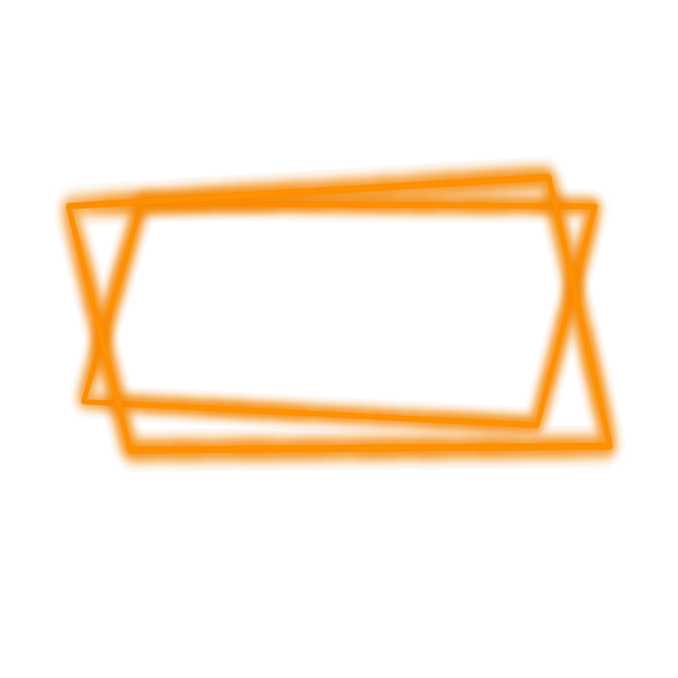 Orange Neon Frame png