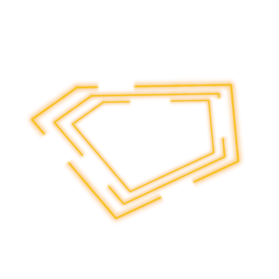 Yellow Neon Frame png