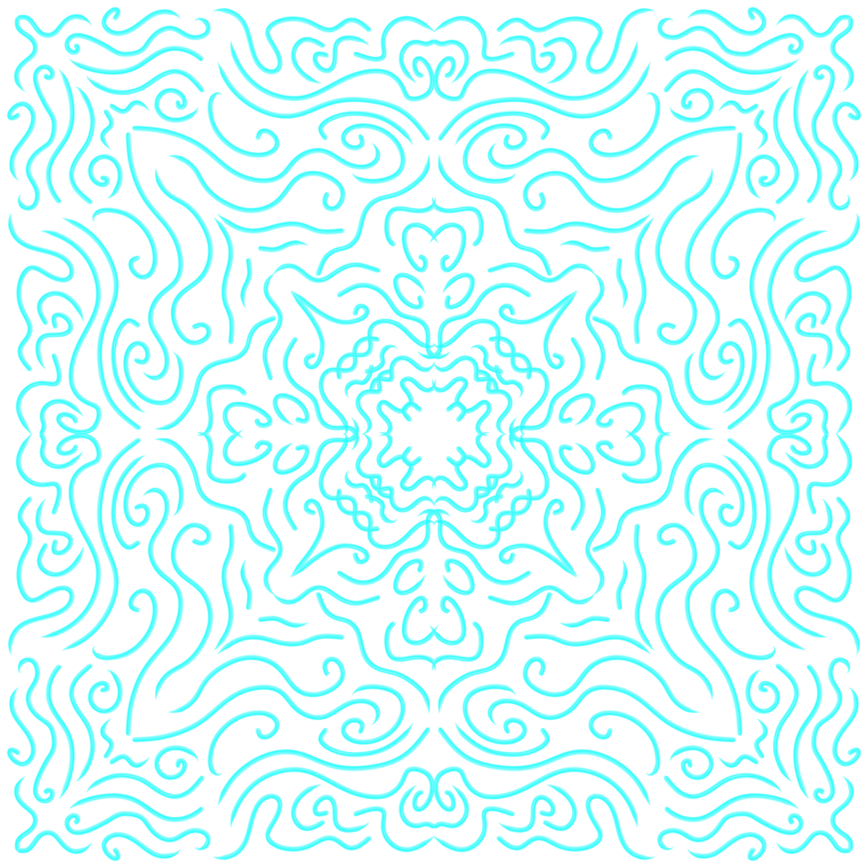 Cyan Arabic Pattern Background png