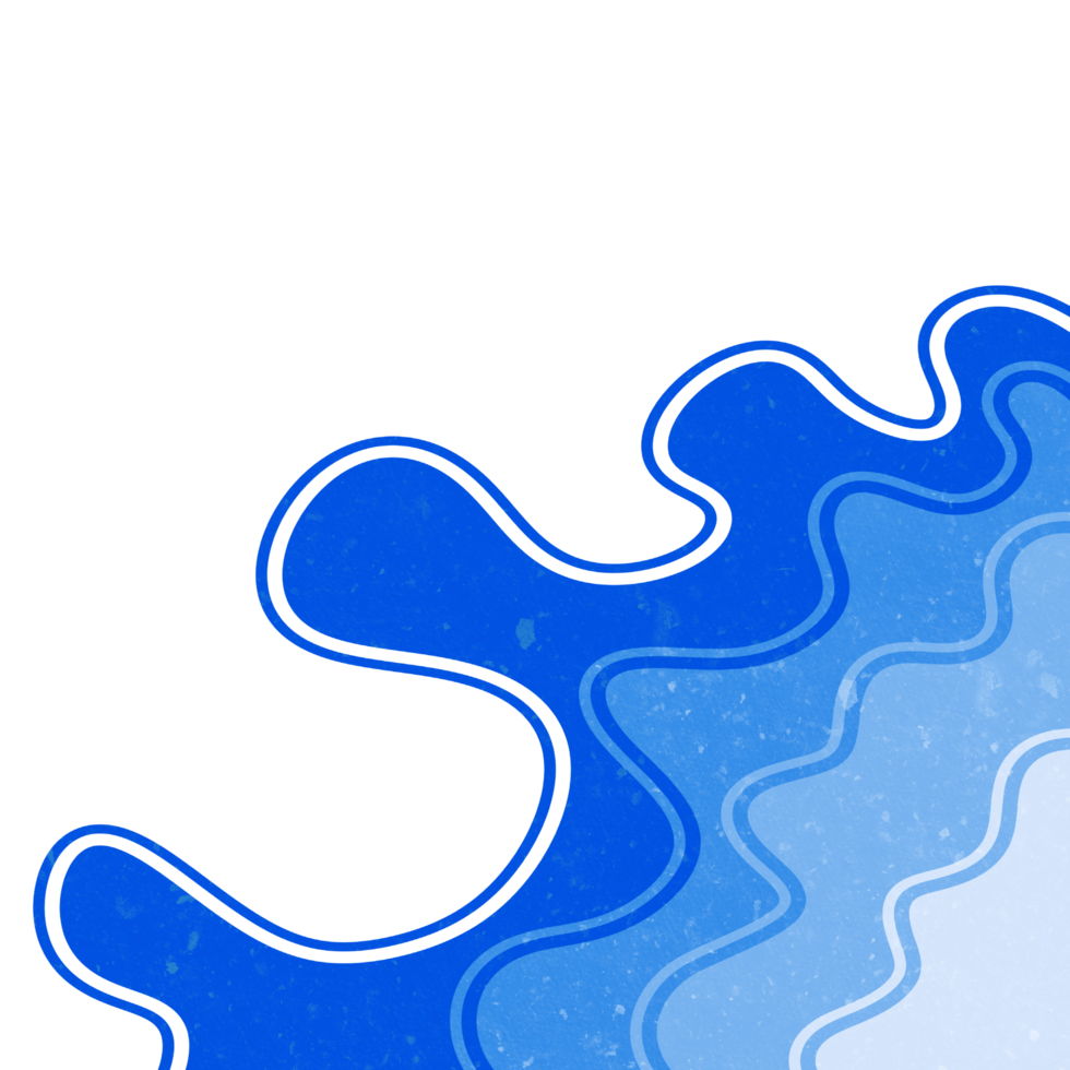 Abstract Wavy Shape Corner png