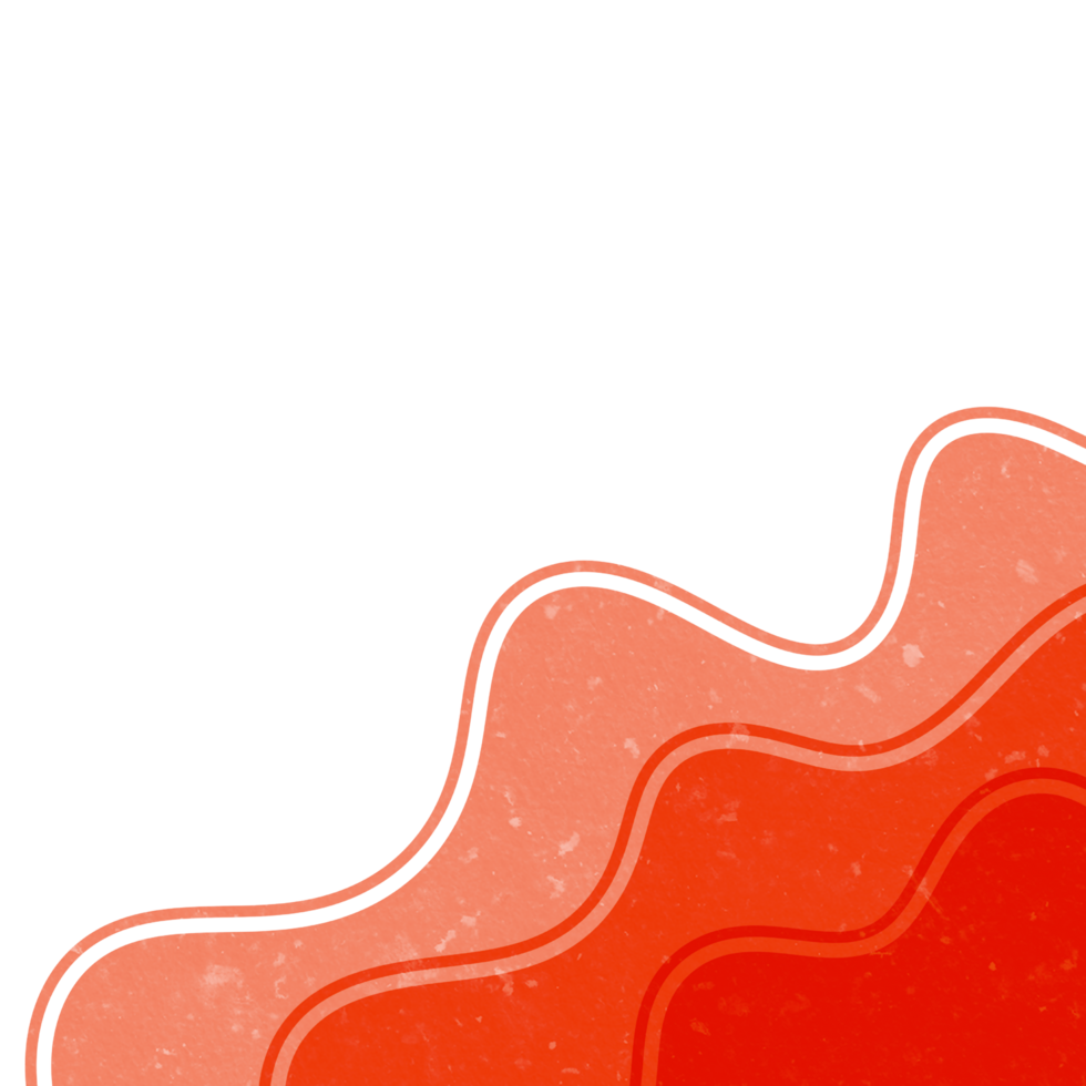 Abstract Wavy Shape Corner png