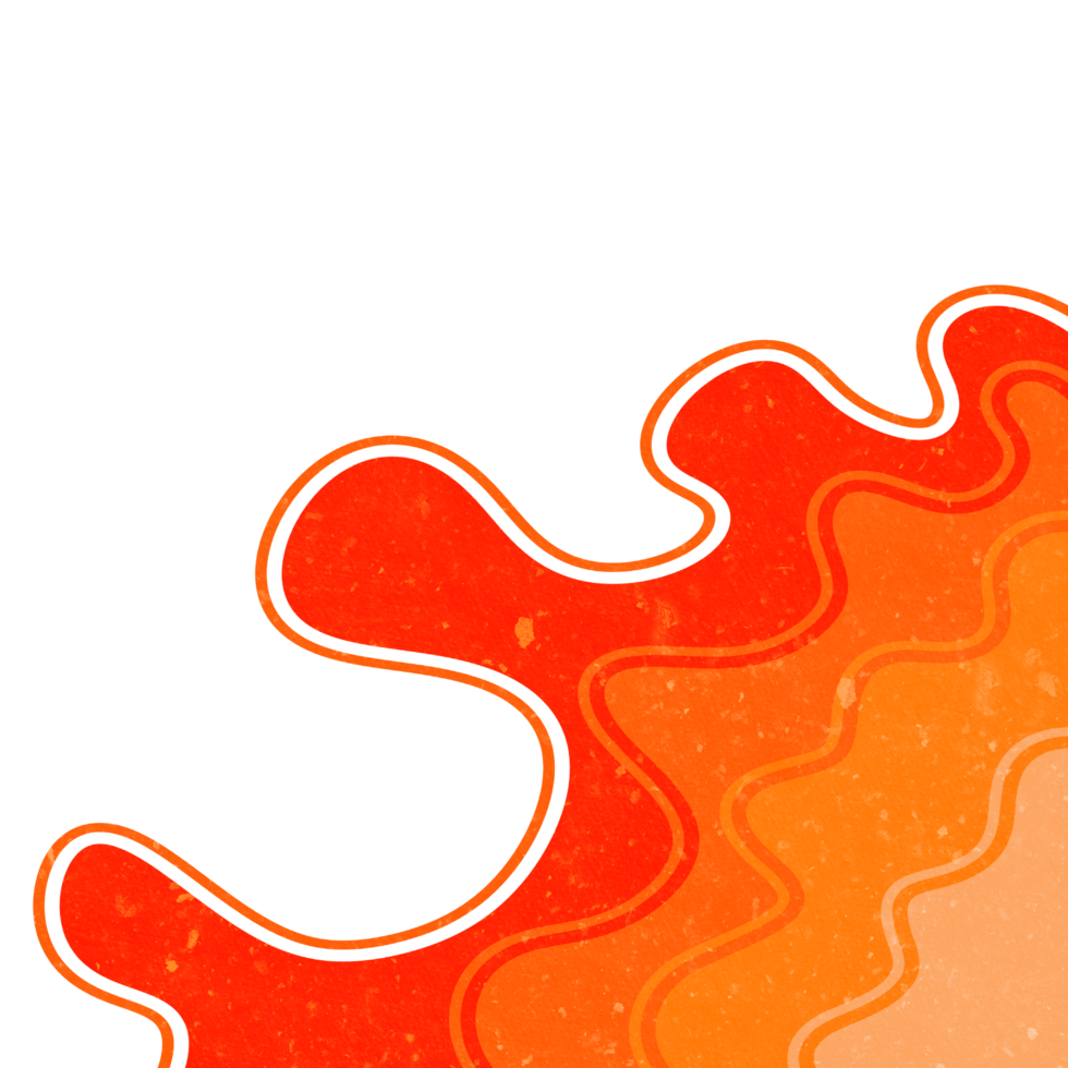 Abstract Wavy Shape Corner png