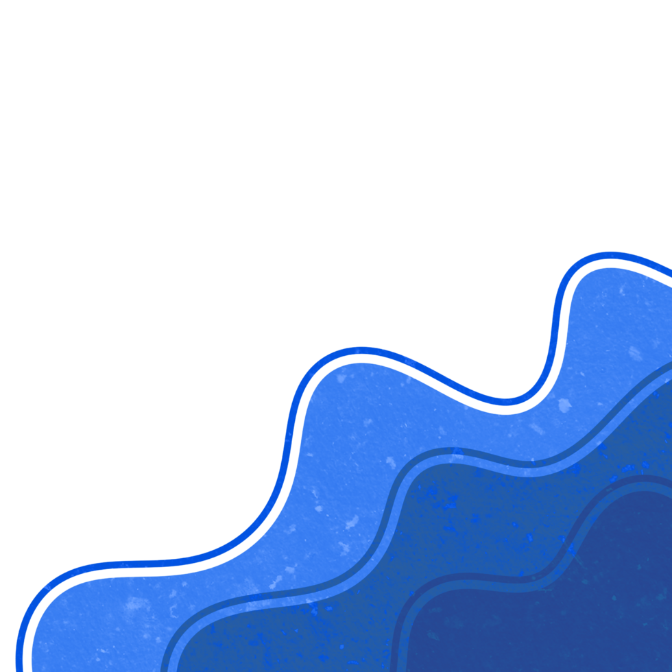 Abstract Wavy Shape Corner png