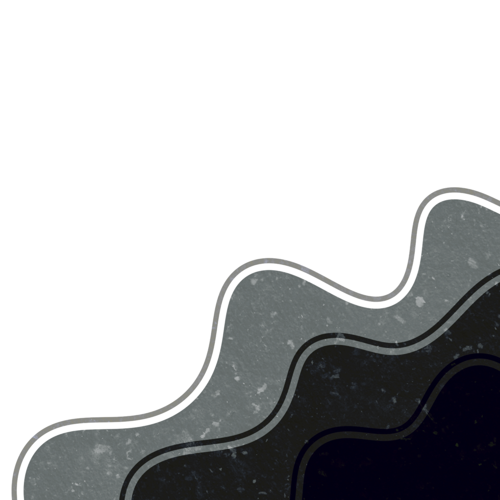 Abstract Wavy Shape Corner png