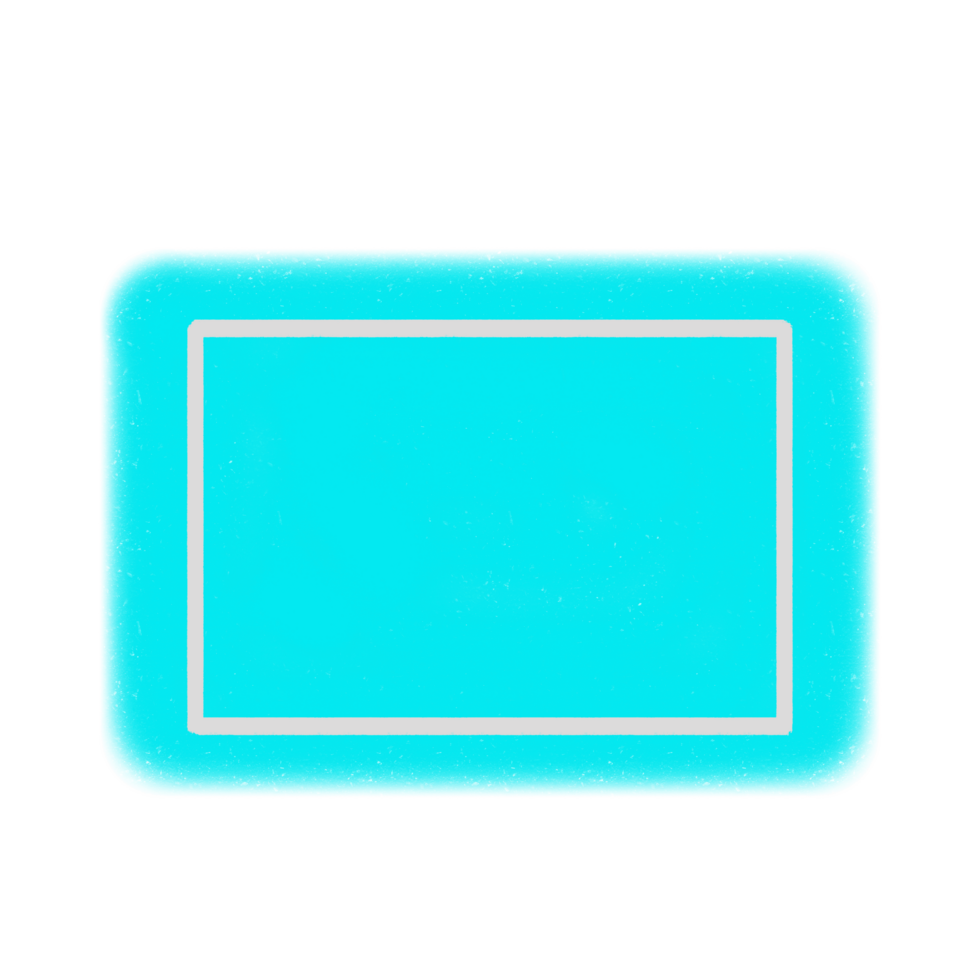 Cyan Grunge Brush Banner png