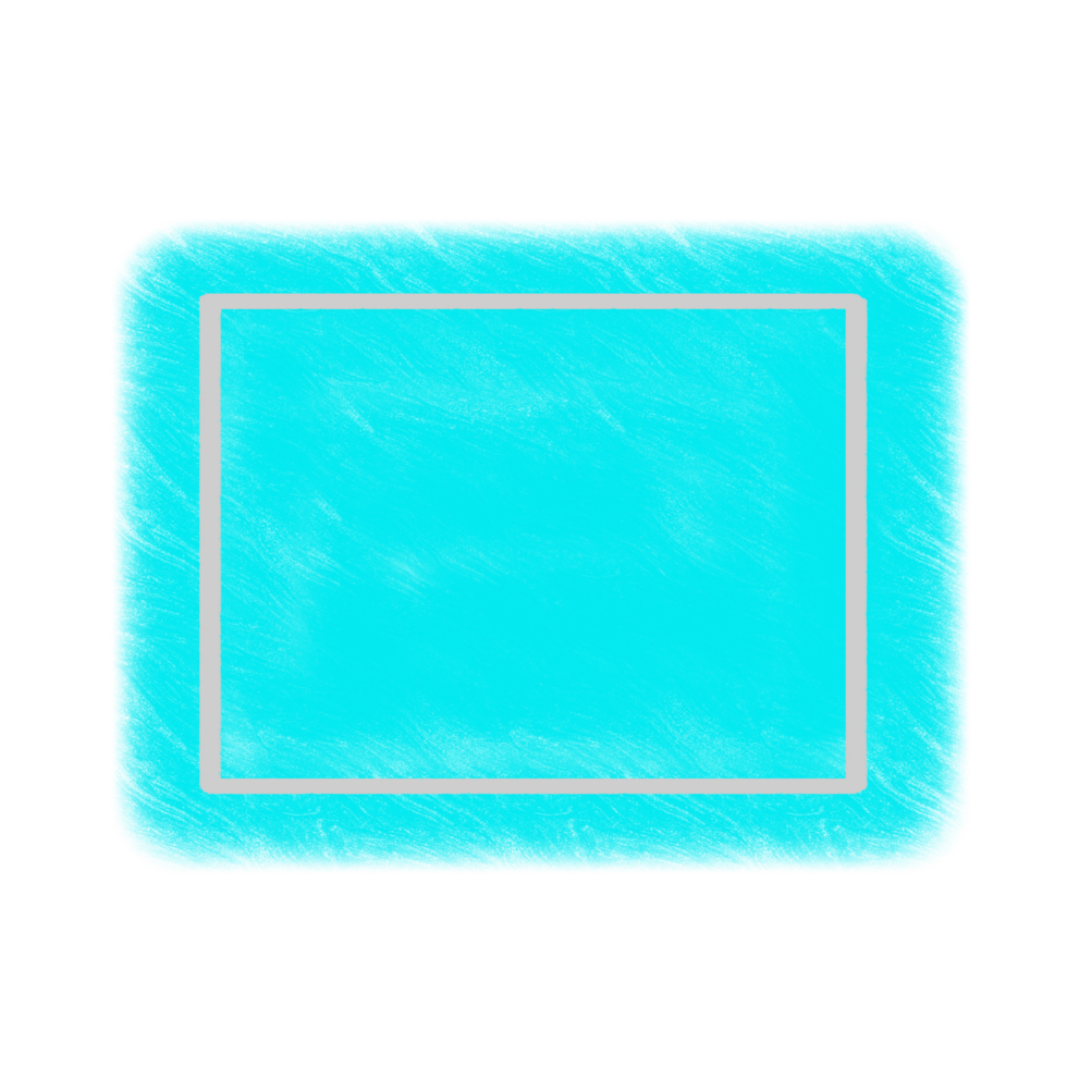 Cyan Grunge Brush Banner png