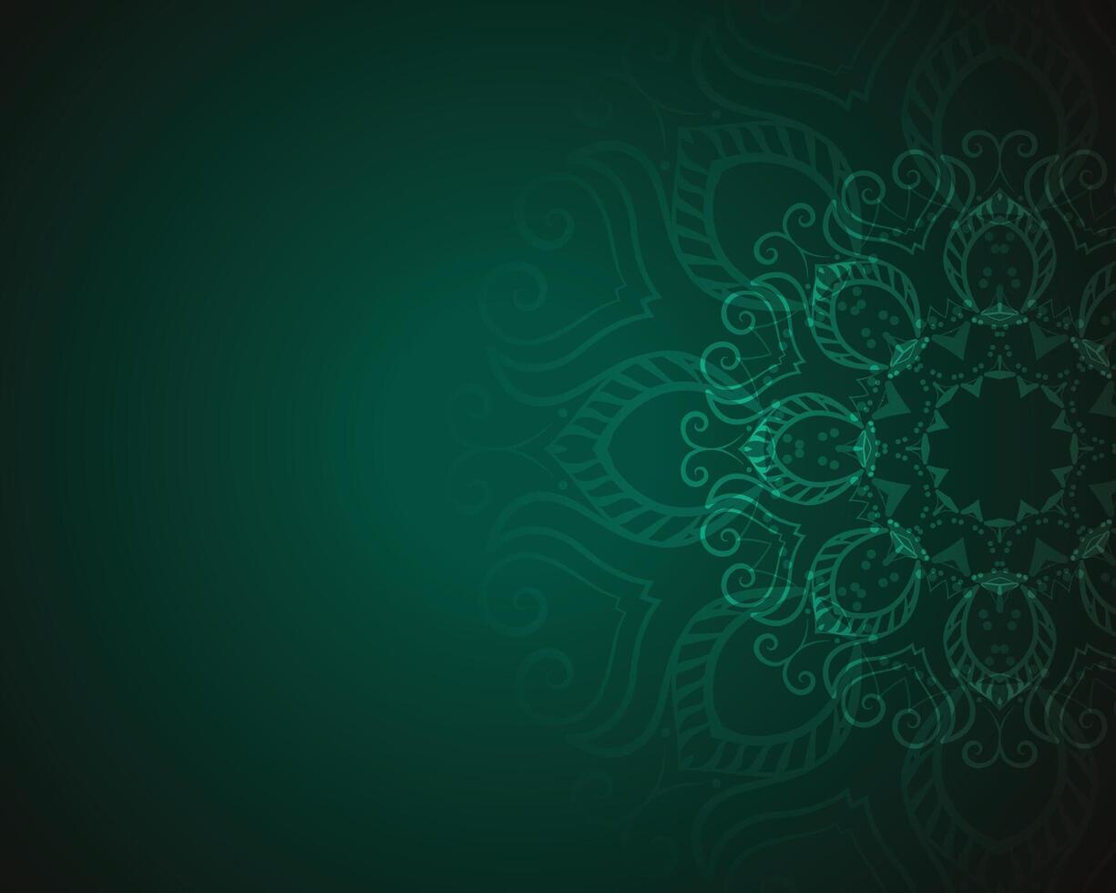 cultural and ethnic mandala pattern backdrop with text space vector